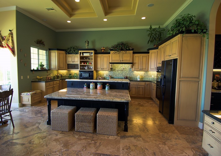 Traditional kitchen customized for entertaining