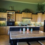 Traditional kitchen with custom island