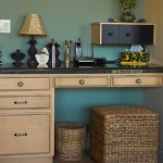 custom office desk and cabinets