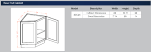 Base End Cabinet