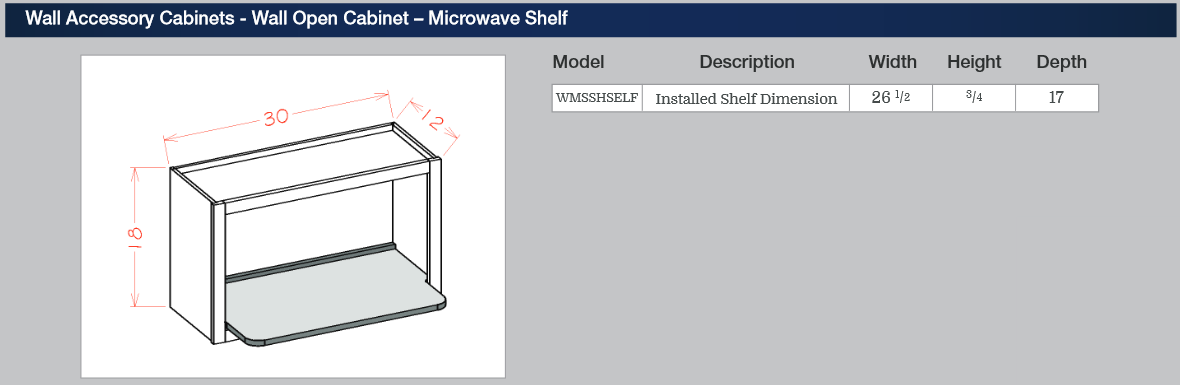 Wall Accessory Cabinets Wall Open Cabinet Microwave Shelf