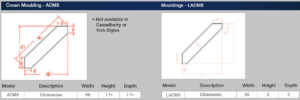 Crown Moulding ACM8 LACM8